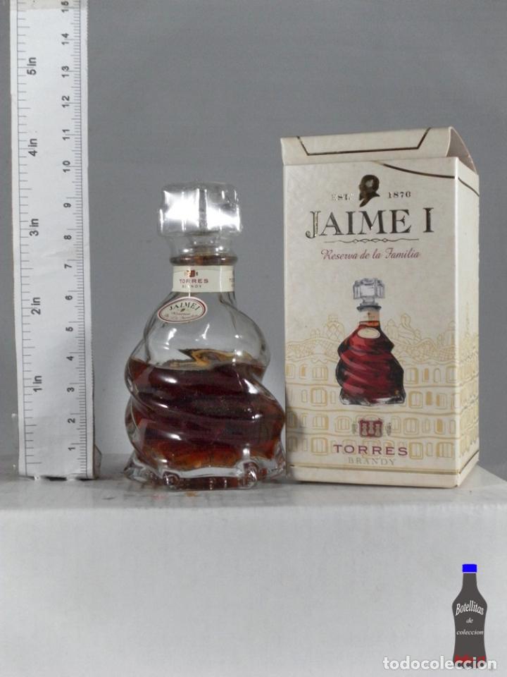 Coleccionismo de vinos y licores: BOTELLITA BOTELLIN BRANDY TORRES JAIME I RESERVA FAMILIA VILLAFRANCA DEL PENEDES