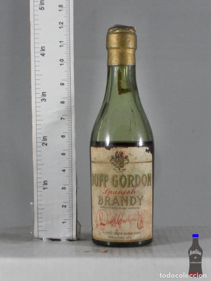 Coleccionismo de vinos y licores: BOTELLITA BOTELLIN DUFF GORDON SPANISH BRANDY PUERTO DE SANTA MARIA