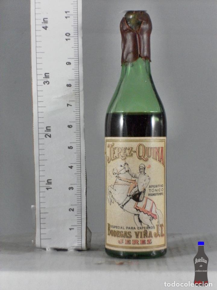 Coleccionismo de vinos y licores: BOTELLITA BOTELLIN JEREZ QUINA BODEGAS VI&Ntilde;A JT JEREZ