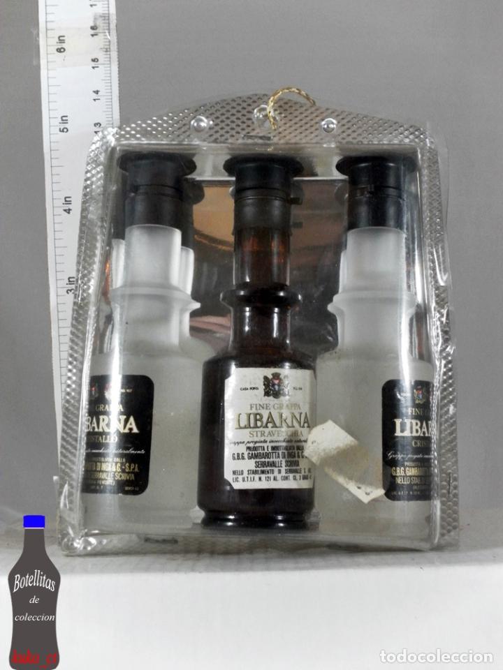 Coleccionismo de vinos y licores: BOTELLITA BOTELLIN LOTE DE 3 LICORES LIBARNA ITALIA EN BLISTER