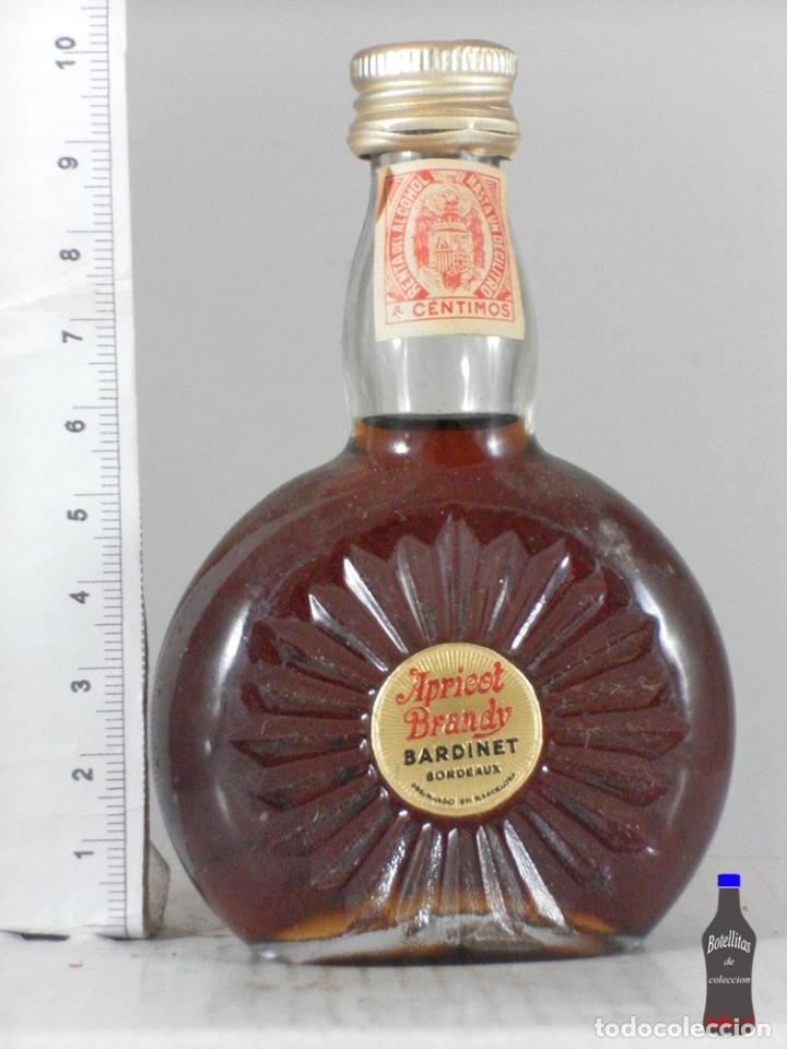Coleccionismo de vinos y licores: BOTELLITA BOTELLIN APRICOT BRANDY BARDINET BORDEAUX BARCELONA