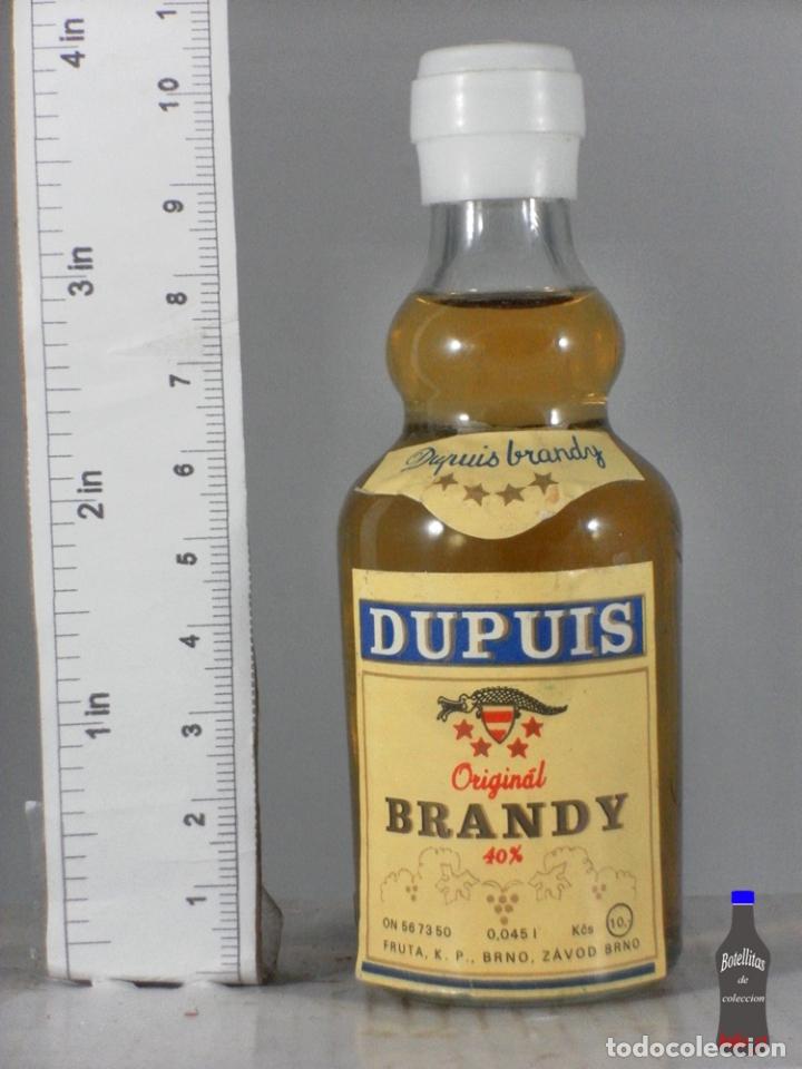 Coleccionismo de vinos y licores: BOTELLITA BOTELLIN DUPUIS BRANDY ZAVOD BRNO