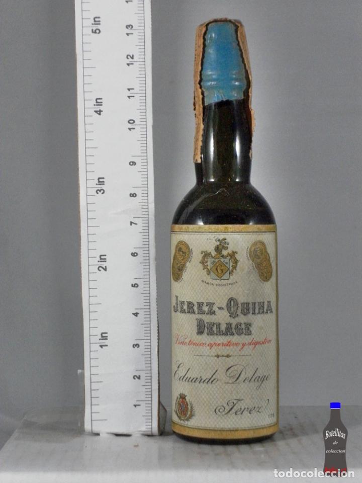 Coleccionismo de vinos y licores: BOTELLITA BOTELLIN JEREZ QUINA DELAGE EDUARDO DELAGE JEREZ DE LA FRONTERA