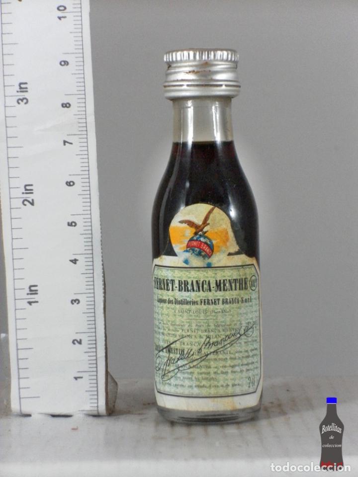 Sammlung von Weinen und Lik&ouml;ren: BOTELLITA BOTELLIN FERNET BRANCA MENTHE MILAN ITALIA