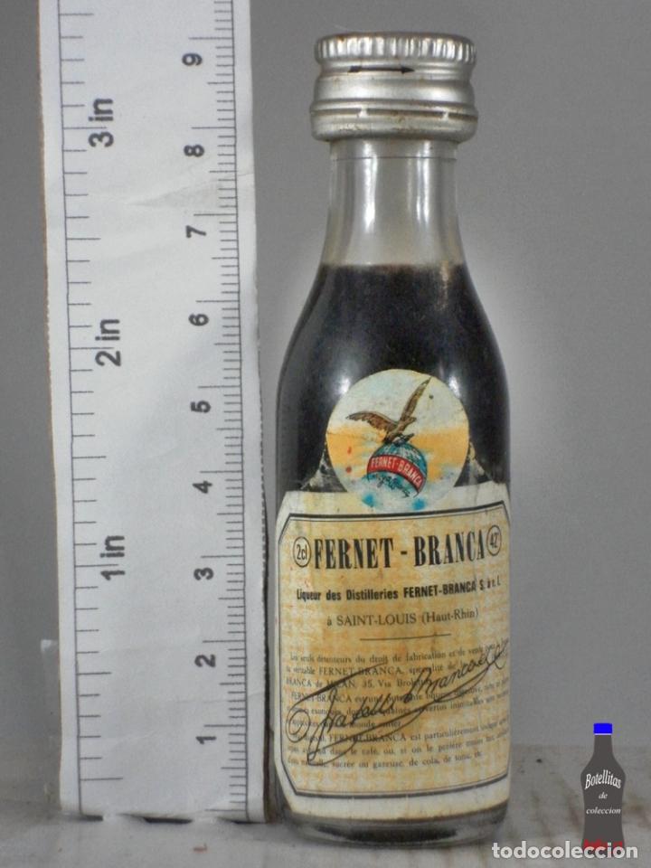 Sammlung von Weinen und Lik&ouml;ren: BOTELLITA BOTELLIN FERNET BRANCA MILAN ITALIA SAINT LOUIS FRANCIA