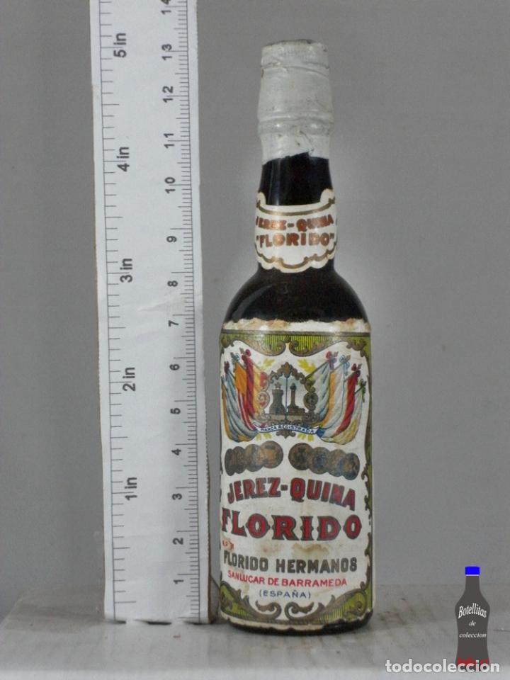 Coleccionismo de vinos y licores: BOTELLITA BOTELLIN JEREZ QUINA FLORIDO HERMANOS SANLUCAR DE BARRAMEDA