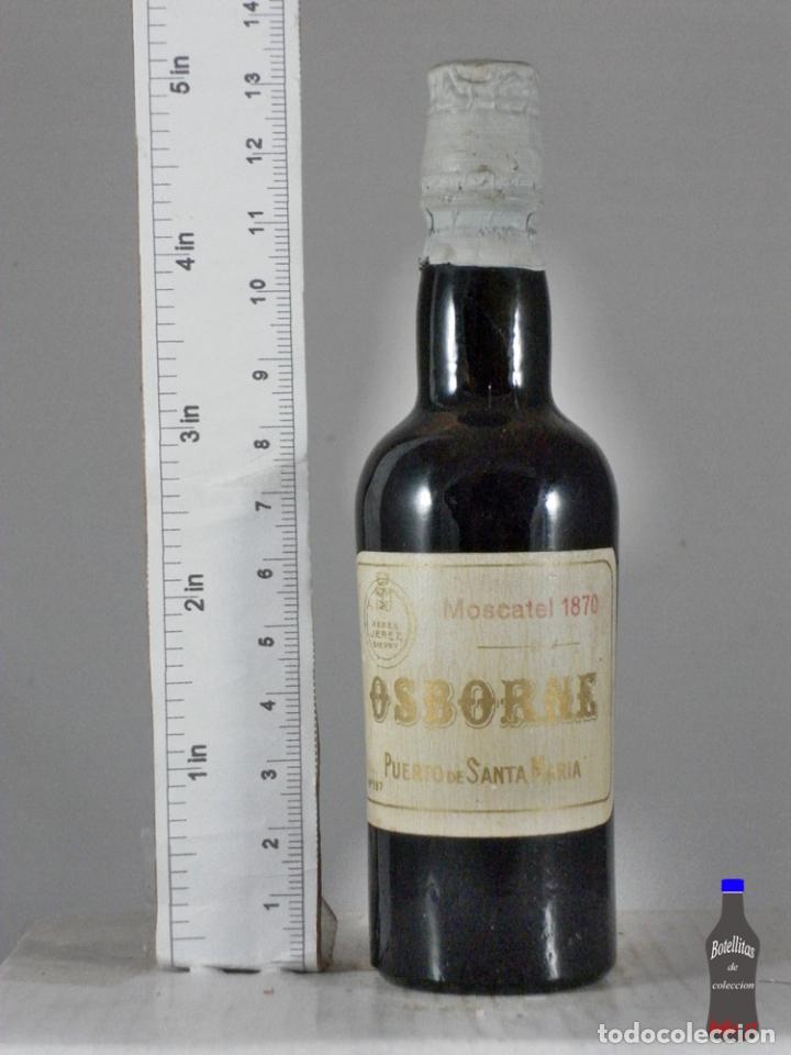 Coleccionismo de vinos y licores: BOTELLITA BOTELLIN MOSCATEL 1870 OSBORNE PUERTO DE SANTA MARIA