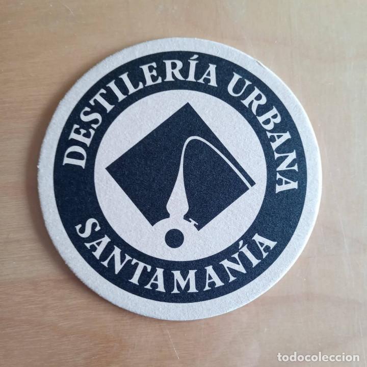 Coleccionismo de vinos y licores: Posavasos Ginebra Santaman&iacute;a