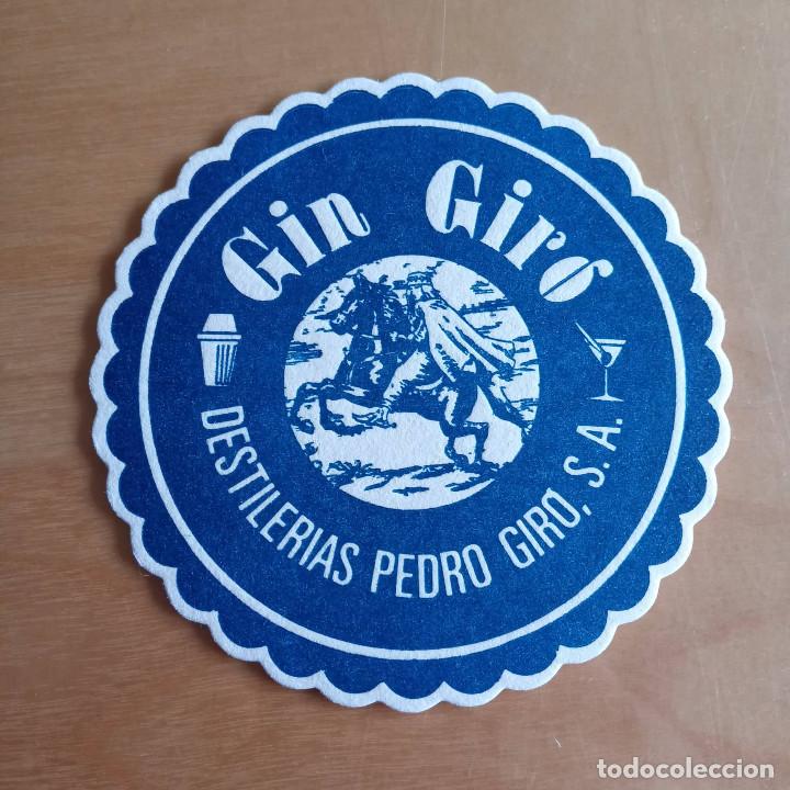 Coleccionismo de vinos y licores: Posavasos Ginebra Gin Gir&oacute;