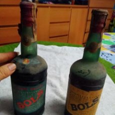 Coleccionismo de vinos y licores: DOS BOTELLAS BOLS - CHERRY BRANDY LIQUEURS Y APRICOT BRANDY - A ESTRENAR PRECINTO 80 CÉNTIMOS