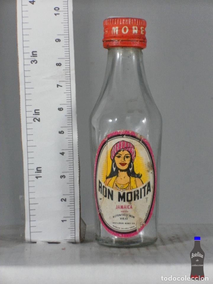Colecionismo de vinhos e licores: BOTELLITA BOTELLIN RON MORITA JAMAICA AUTENTICO RON VIEJO DESTILERIAS MOREY MALLORCA