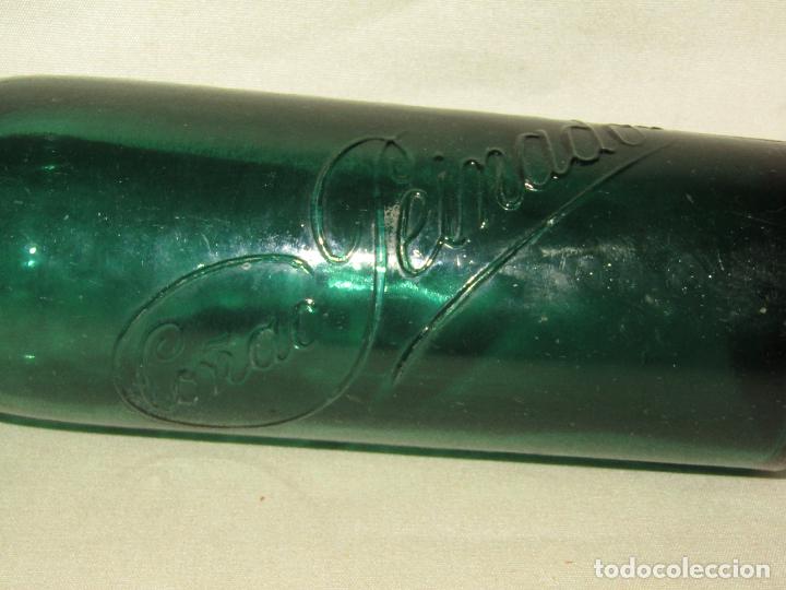 Coleccionismo de vinos y licores: Antigua Botella Vac&iacute;a de Co&ntilde;ac PEINADO de Tomelloso