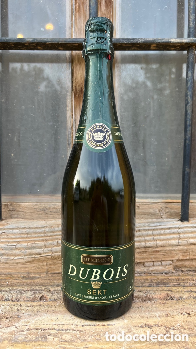 Coleccionismo de vinos y licores: Botella de vino CAVA DUBOIS Sant Sadurni d anoia Espa&ntilde;a