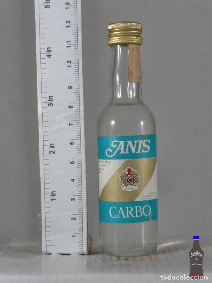 Collection of wines and liquors: BOTELLITA BOTELLIN ANIS CARBO DESTILERIAS CARBO EL VENDRELL TARRAGONA