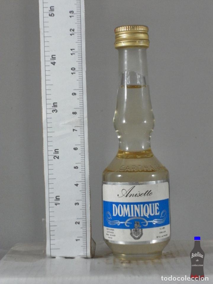 Coleccionismo de vinos y licores: BOTELLITA BOTELLIN ANIS ANISETTE DOMINIQUE DESTILERIAS CARTHAGO TORRE PACHECO MURCIA