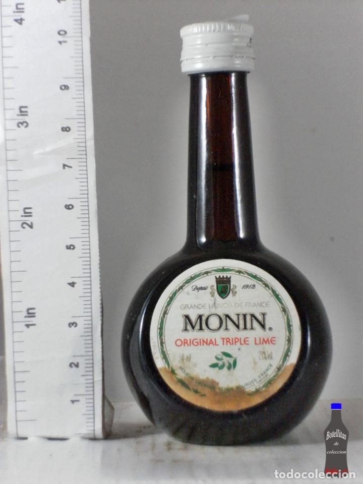 Coleccionismo de vinos y licores: BOTELLITA BOTELLIN MONIN LICOR LIMA BOURGES FRANCE