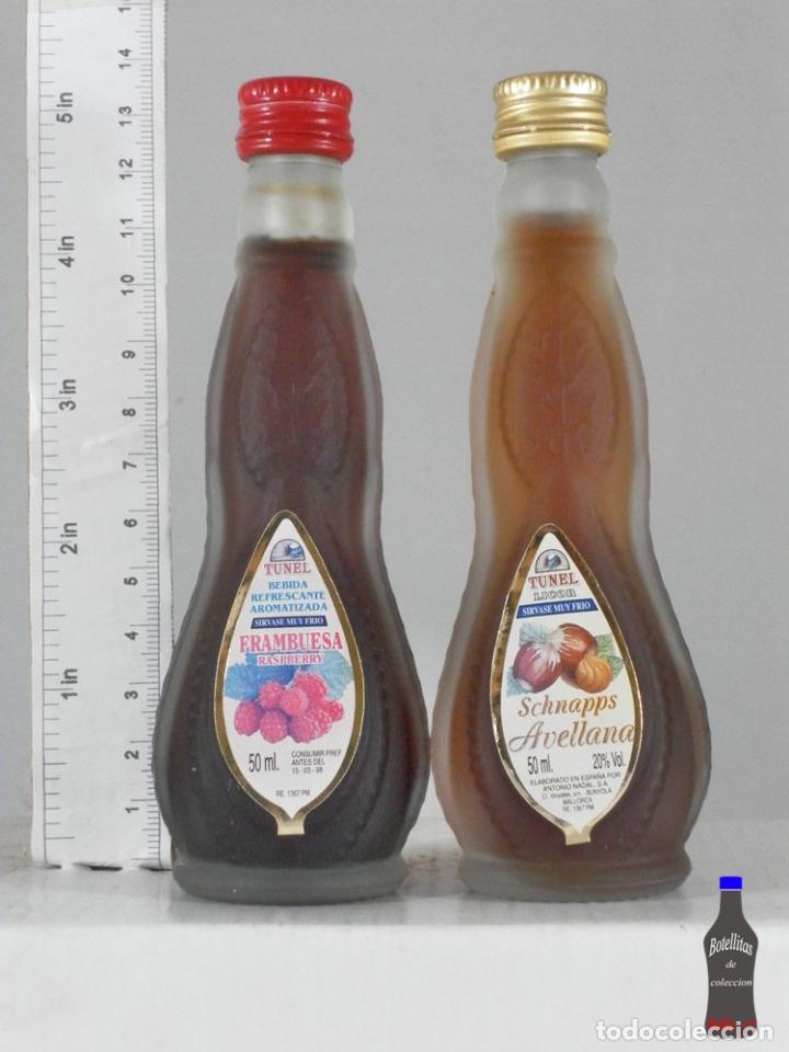 Coleccionismo de vinos y licores: BOTELLITA BOTELLIN 2 LICORES TUNEL ANTONIO NADAL MALLORCA