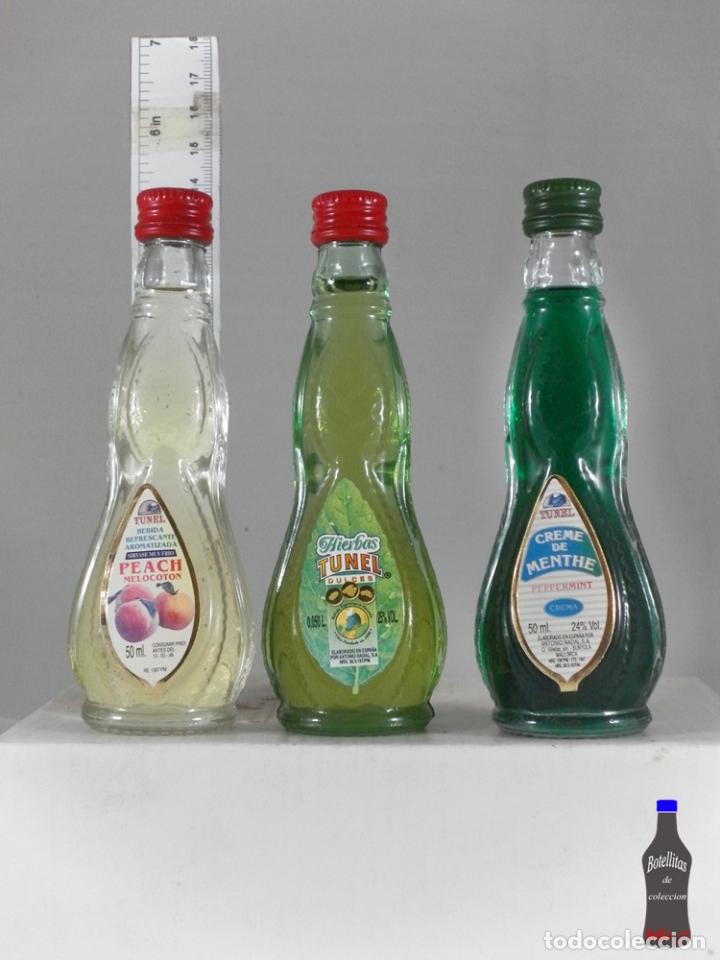 Coleccionismo de vinos y licores: BOTELLITA BOTELLIN 3 LICORES TUNEL ANTONIO NADAL MALLORCA