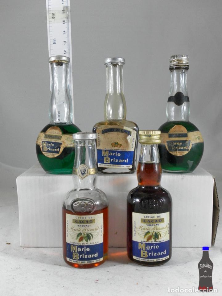 Colecionismo de vinhos e licores: BOTELLITA BOTELLIN LOTE DE 5 MINIS MARIE BRIZARD
