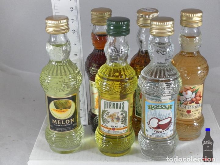 Sammlung von Weinen und Lik&ouml;ren: BOTELLITA BOTELLIN LOTE DE 6 MINIS DESTILERIAS BARTOLOME CA&Ntilde;ELLAS MALLORCA