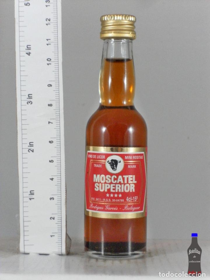 Coleccionismo de vinos y licores: BOTELLITA BOTELLIN VINO DE LICOR MINI ROSITAS MOSCATEL SUPERIOR BODEGAS GARCES BALAGUER