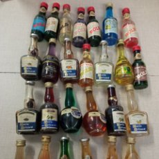 Coleccionismo de vinos y licores: LOTE 26 BOTELLAS BOTELLITAS MINIBOTELLAS ANTIGUAS DE MARIE BRIZAR Y BOLS