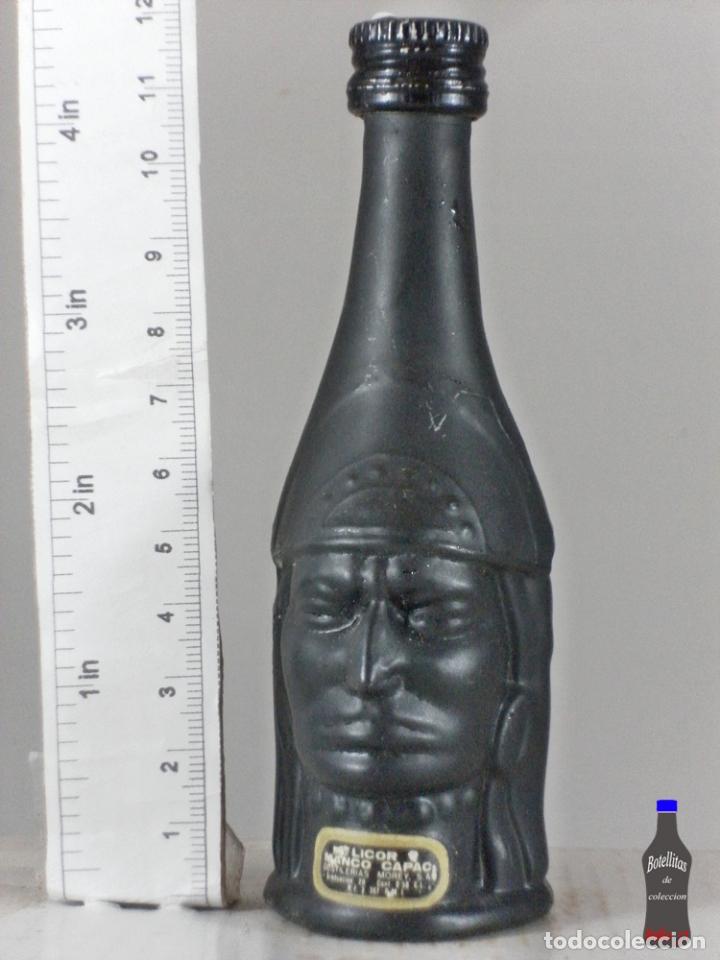 Coleccionismo de vinos y licores: BOTELLITA BOTELLIN LICOR MANCO CAPAC DESTILERIAS MOREY