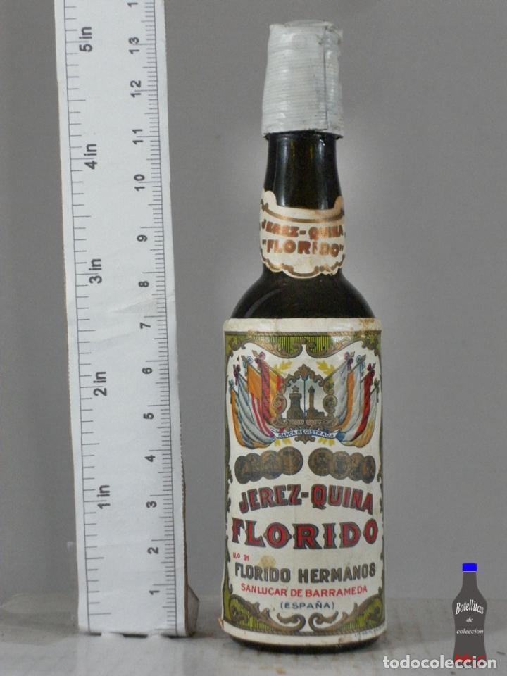 Coleccionismo de vinos y licores: BOTELLITA BOTELLIN QUINA FLORIDO HERMANOS SANLUCAR DE BARRAMEDA