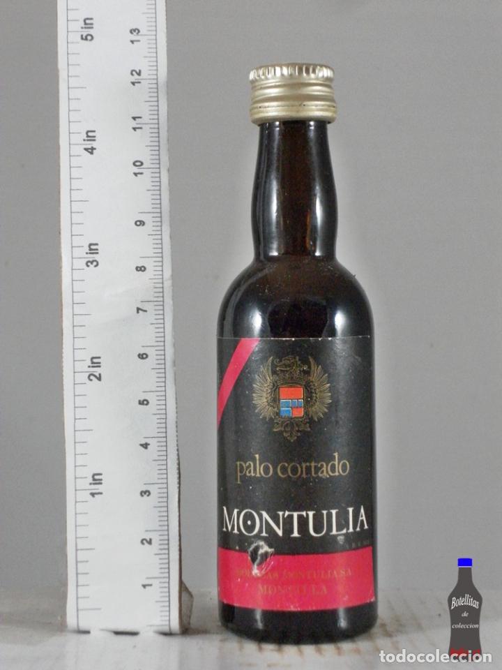 Collection of wines and liquors: BOTELLITA BOTELLIN PALO CORTADO MONTULIA