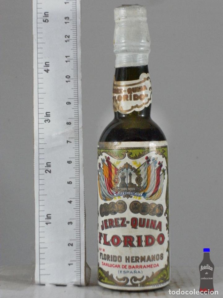 Coleccionismo de vinos y licores: BOTELLITA BOTELLIN QUINA FLORIDO HERMANOS SANLUCAR DE BARRAMEDA