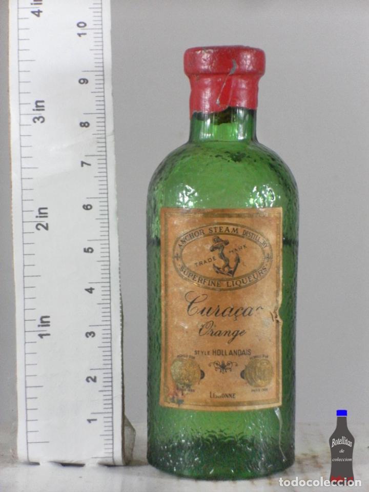 Sammlung von Weinen und Lik&ouml;ren: BOTELLITA BOTELLIN CURACAO ORANGE FABRICA ANCORA LISBOA