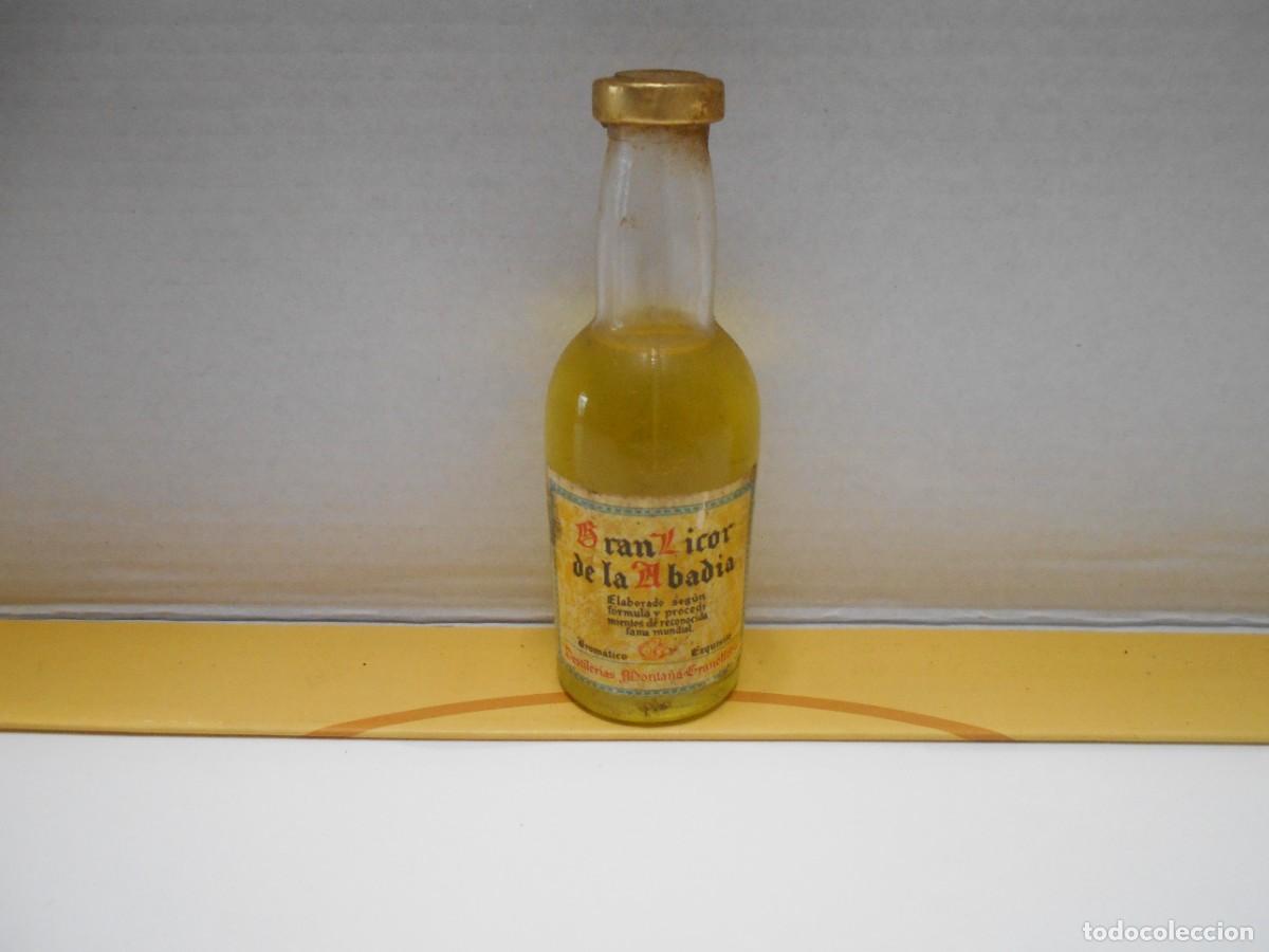 Coleccionismo de vinos y licores: BOTELLIN GRAN LICOR DE LA ABADIA DESTILERIAS MONTA&Ntilde;A GRANOLLERS. SIN ABRIR