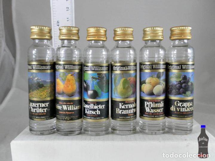 Coleccionismo de vinos y licores: BOTELLITA BOTELLIN LOTE DE 6 LICORES WILLISAU SA