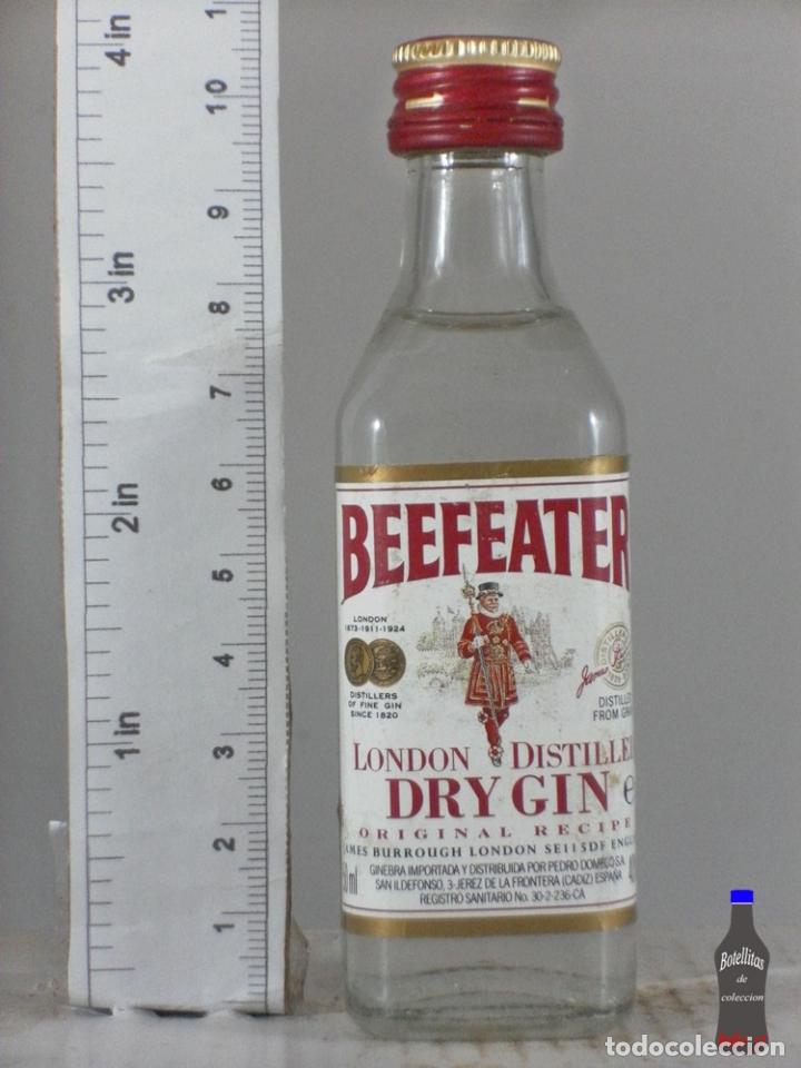 Collection of wines and liquors: BOTELLITA BOTELLIN BEEFEATER LONDON DRY GIN JEREZ DE LA FRONTERA