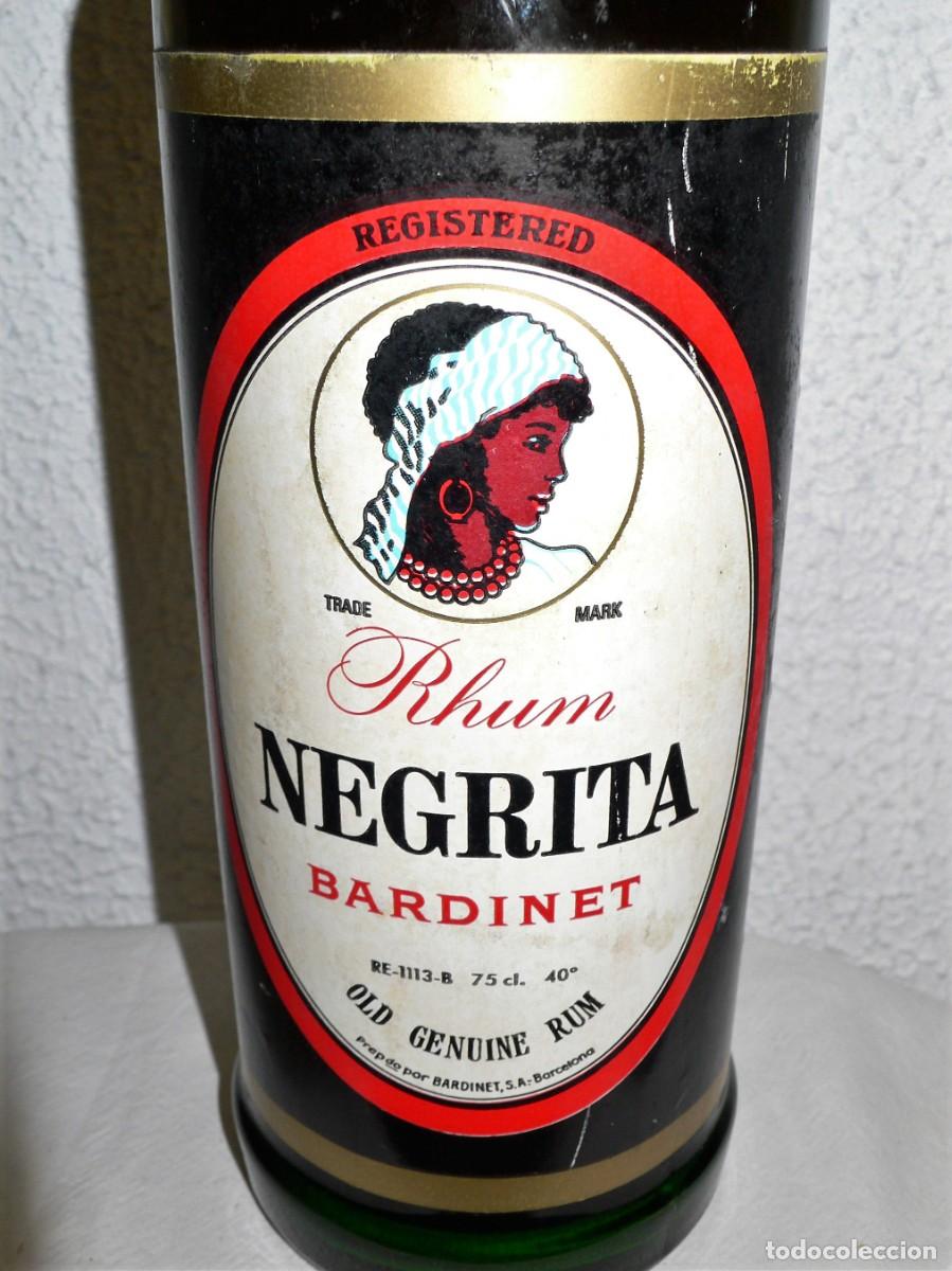 Coleccionismo de vinos y licores: BOTELLA RHUM NEGRITA BARDINET - Foto 3