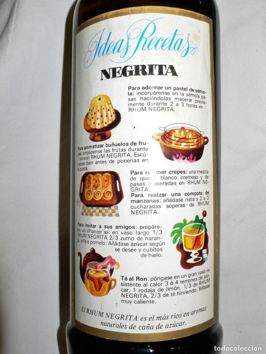 Coleccionismo de vinos y licores: BOTELLA RHUM NEGRITA BARDINET - Foto 5