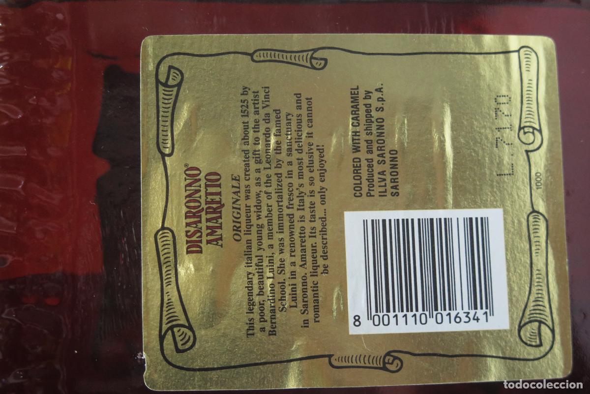 Coleccionismo de vinos y licores: BOTELLA. DISARONNO ORIGINALE - Foto 4