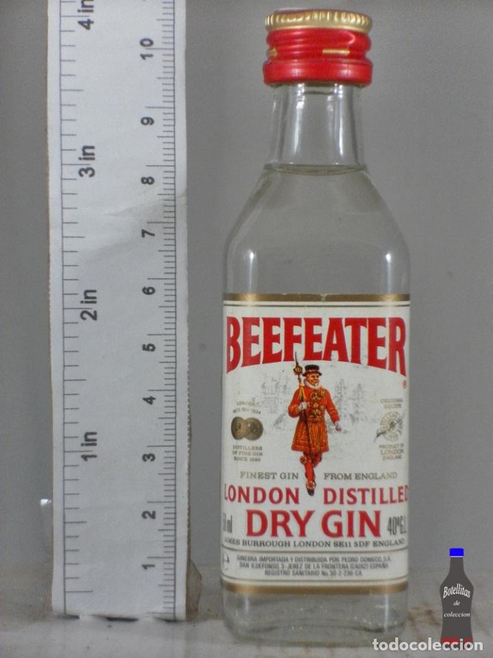 Collection of wines and liquors: BOTELLITA BOTELLIN BEEFEATER LONDON DRY GIN JEREZ DE LA FRONTERA