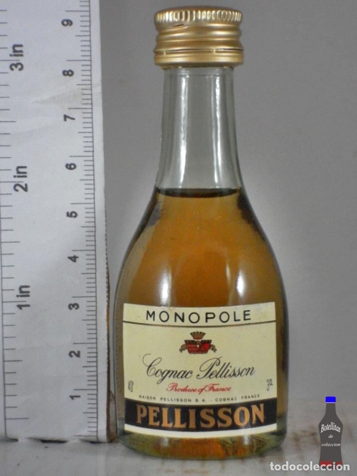 Coleccionismo de vinos y licores: BOTELLITA BOTELLIN PELLISSON MONOPOLE COGNAC FRANCE