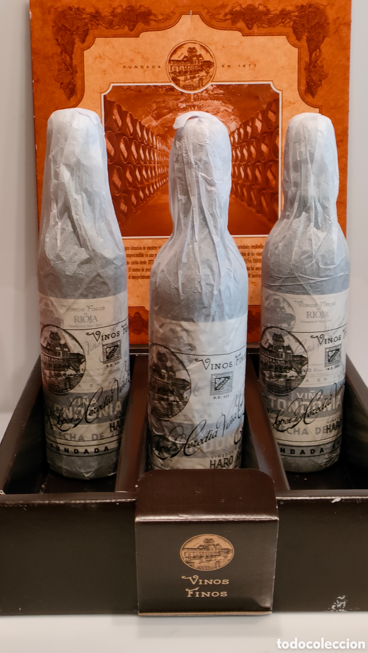 Sammlung von Weinen und Lik&ouml;ren: 3 Botellas VI&Ntilde;A TONDONIA 2001 GRAN RESERVA TINTO &rdquo; BODEGAS L&Oacute;PEZ HEREDIA&rdquo;