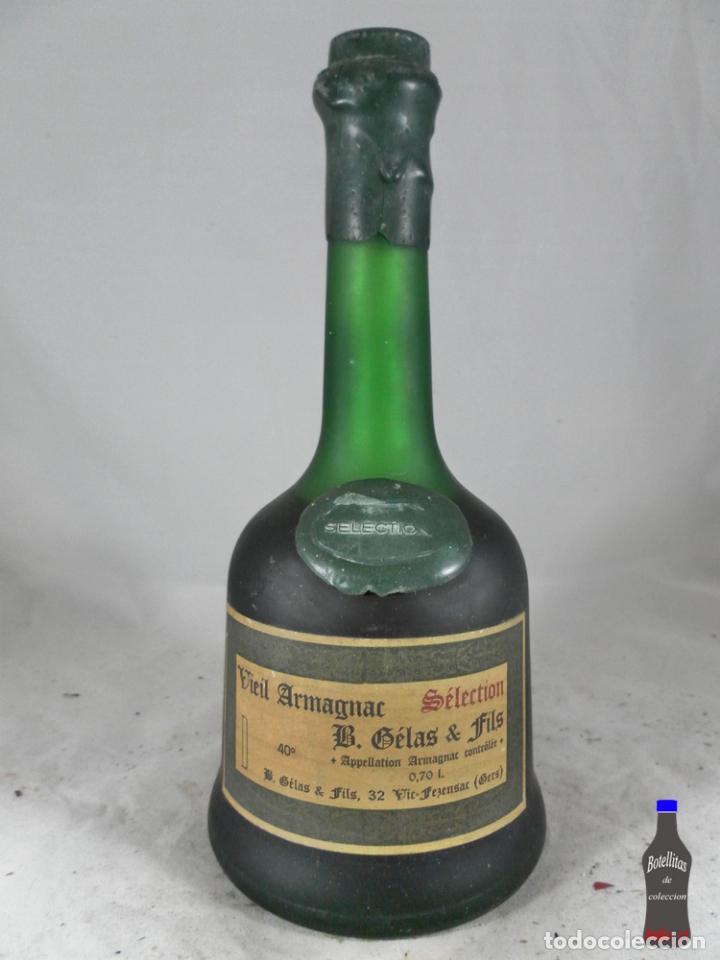 Colecionismo de vinhos e licores: BOTELLA VIEIL ARMAGNAC SELECTION B. GELAS & FILS GERS FRANCE