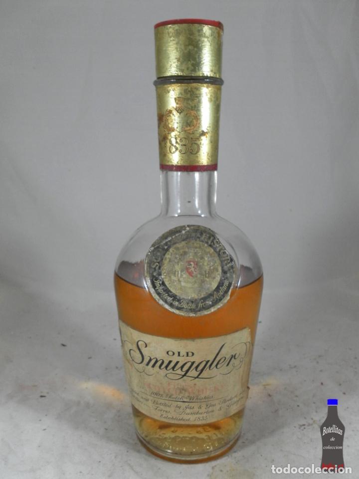 Colecionismo de vinhos e licores: BOTELLA WHISKY OLD SMUGGLER FINEST SCOTCH WHISKY DUMBARTON GLASGOW