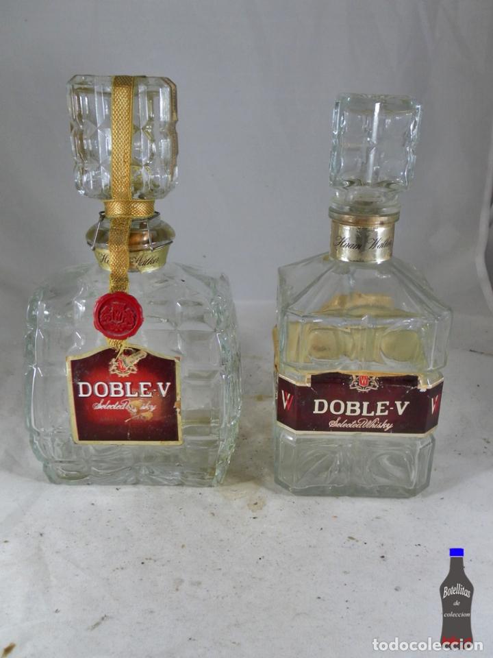 Coleccionismo de vinos y licores: BOTELLAS WHISKY DOBLE V SELECTED WHISKY HIRAM WALKER LOTE DE 2