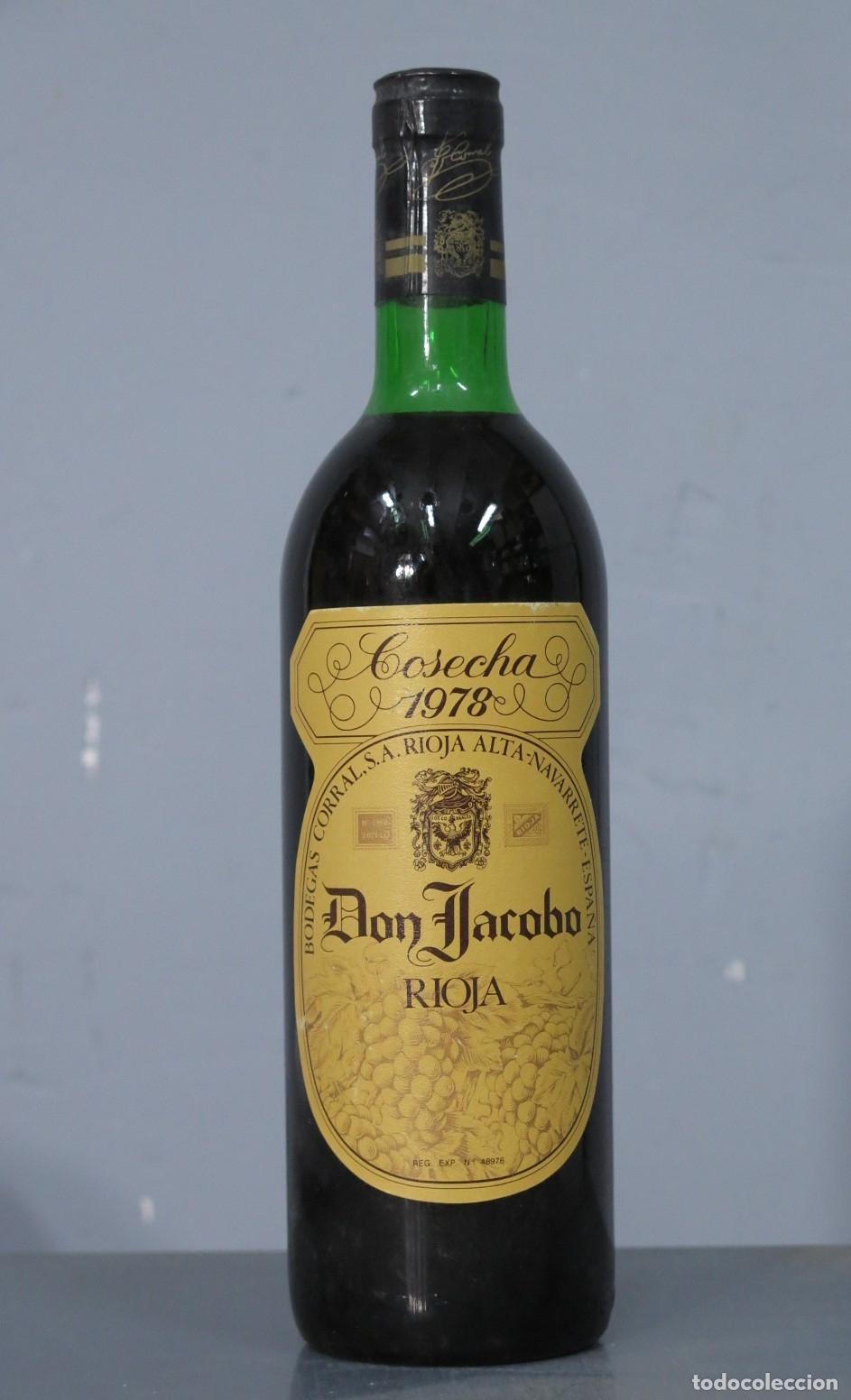 Coleccionismo de vinos y licores: BOTELLA. DON JACOBO. 1978 - Foto 1
