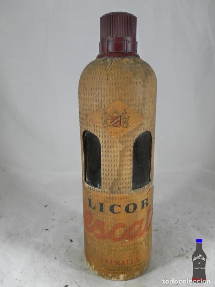 Sammlung von Weinen und Lik&ouml;ren: BOTELLA LICOR ESCAT TRANSPARENTE DESTILERIAS E J ESCAT BARCELONA 80 CENTIMOS
