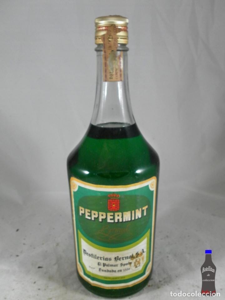 Collezionismo di vini e liquori: BOTELLA PEPPERMINT DESTILERIAS BERNAL EL PALMAR MURCIA