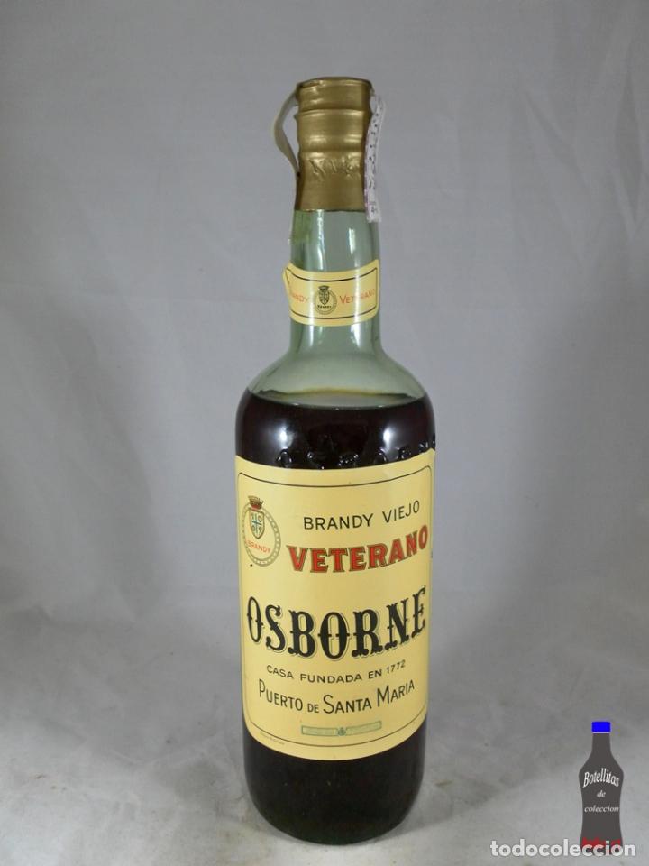 Coleccionismo de vinos y licores: BOTELLA BRANDY VIEJO VETERANO OSBORNE PUERTO DE SANTA MARIA 80 CENTIMOS