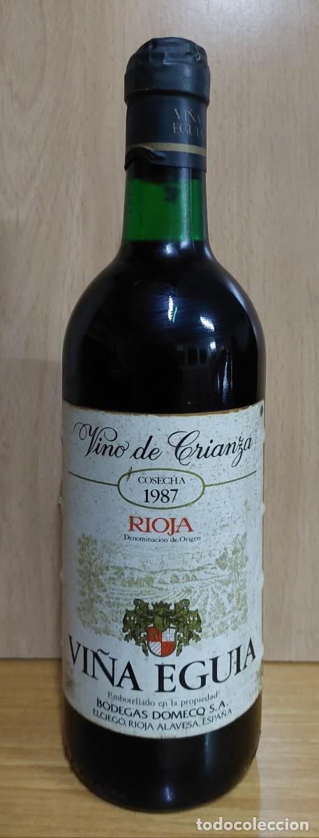 Coleccionismo de vinos y licores: BOTELLA VINO VI&Ntilde;A EGUIA CRIANZA 1987 RIOJA