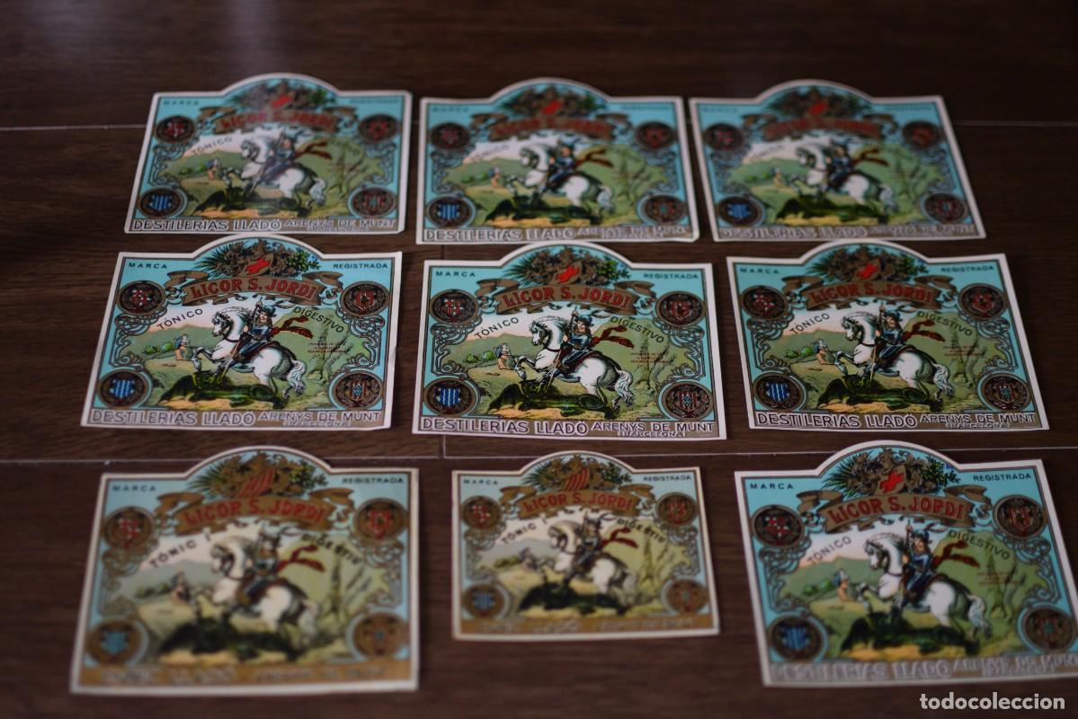 Coleccionismo de vinos y licores: 10 etiquetas antiguas de Licor S. Jordi