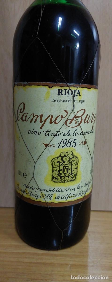 Coleccionismo de vinos y licores: RIOJA CAMPO BURGO COSECHA 1985